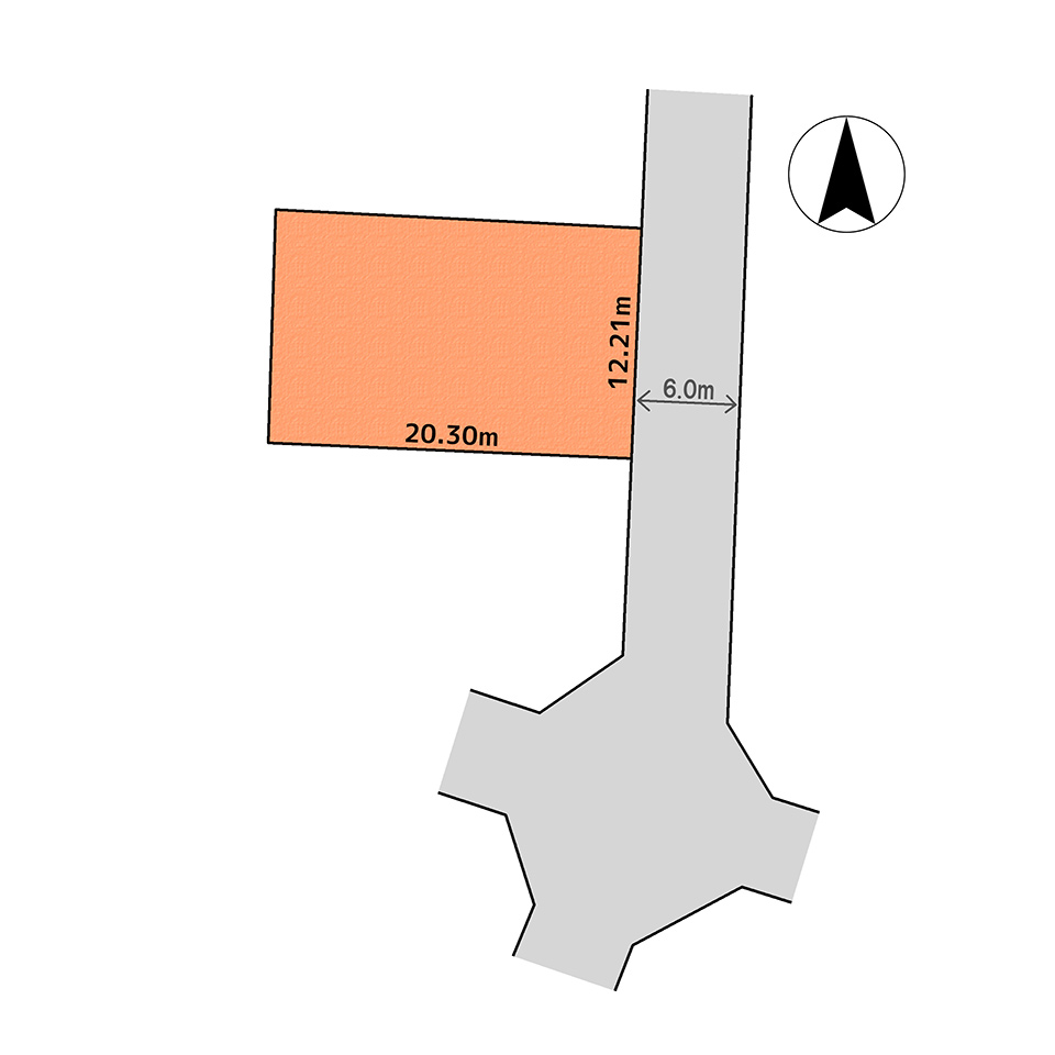 宇都宮市鶴田町　区画整理地内　土地