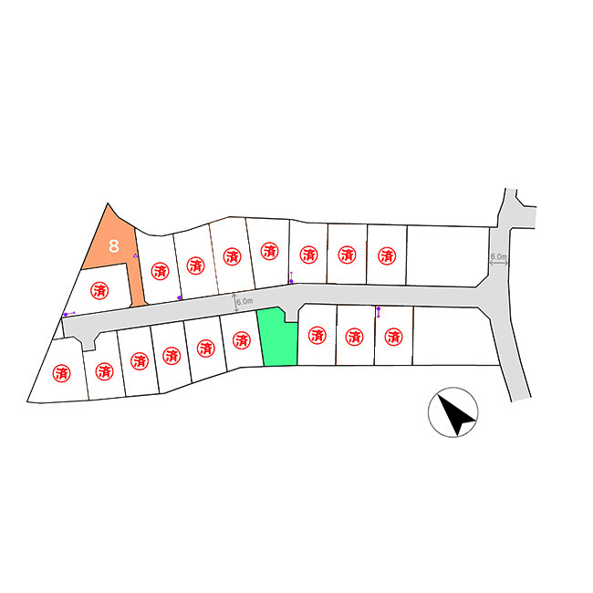 宇都宮市野沢町３期ニュータウン 全18区画